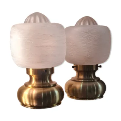 2 lampes de chevets 1960