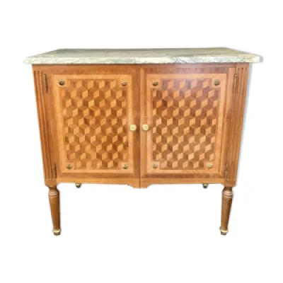 Commode d’apparat marqueterie - cube
