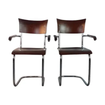 Paire de chaises en noyer - 1930 design