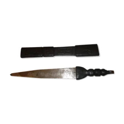 Couteau Touareg avec - bois cuir