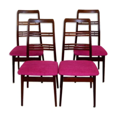 Set de 4 chaises en teck, - 1960