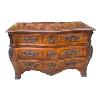 Commode tombeau en marqueterie