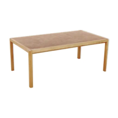 Table basse scandinave - bois marqueterie