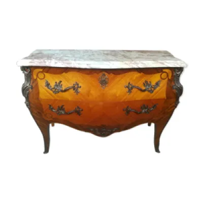 Commode galbée style - louis marqueterie