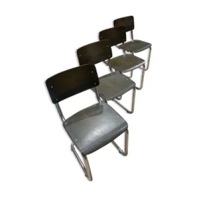lot de 4 chaises Ahrend - bronze