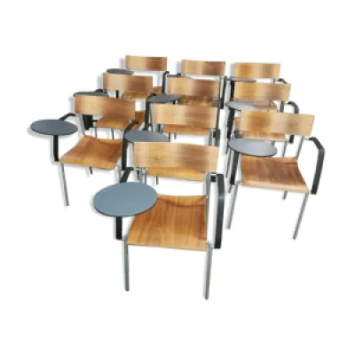 Série de 10 chaises Campus par