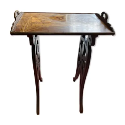Table d'appoint marqueterie - art
