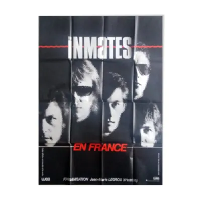Affiche concert Inmates - paris