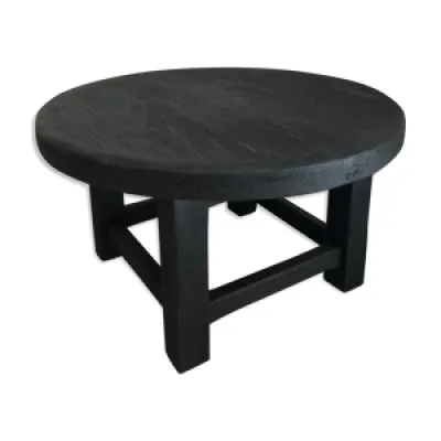 Table basse ronde finition - bois