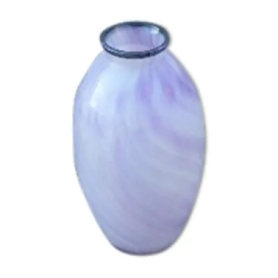 Vase soliflore art déco - verre violet