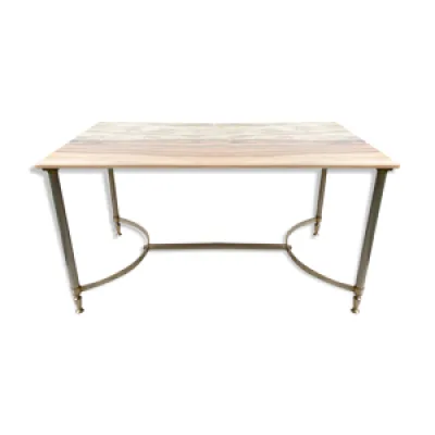 Table basse en marbre - laiton style