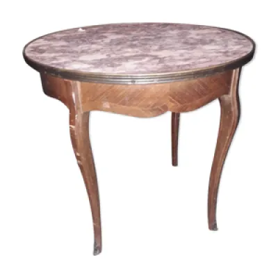 Table basse style louis - marbre