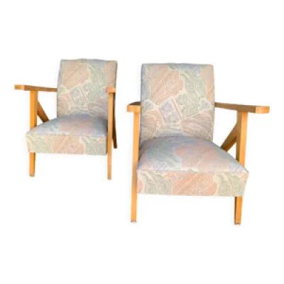 paire de fauteuils piétement - 1960