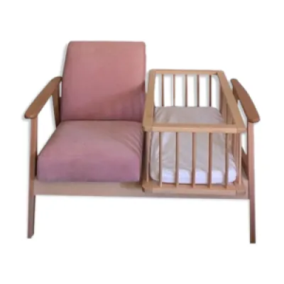 fauteuil-berceau évolutif - rose