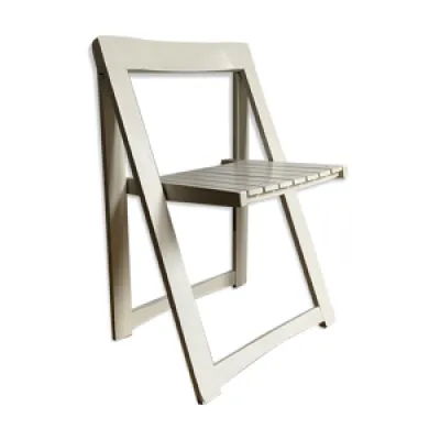 Chaise vintage pliante - blanche