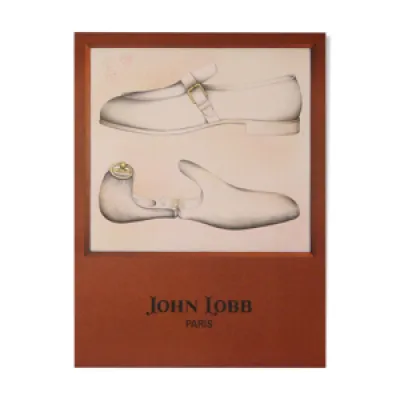Affiche John Lobb Paris, chaussures