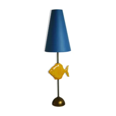 Lampe céramique poisson - france