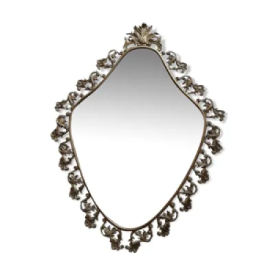 miroir en metal doré - 50x68cm