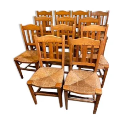 set de 12 chaises vintage