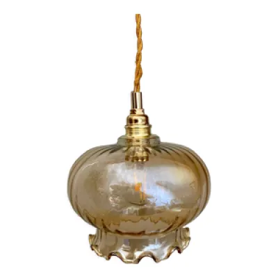 suspension globe vintage - verre