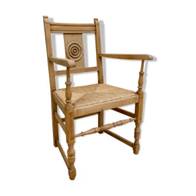 fauteuil néobasque en - bois clair