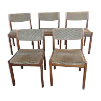 5 chaises vintage années