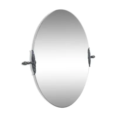 Miroir  ovale vintage - poser