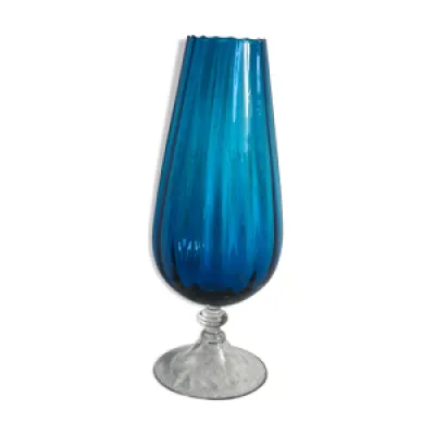 Vase murano bleu vintage