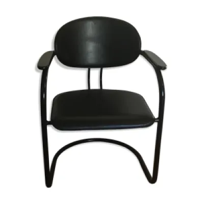 chaises vintage design - accoudoir bois