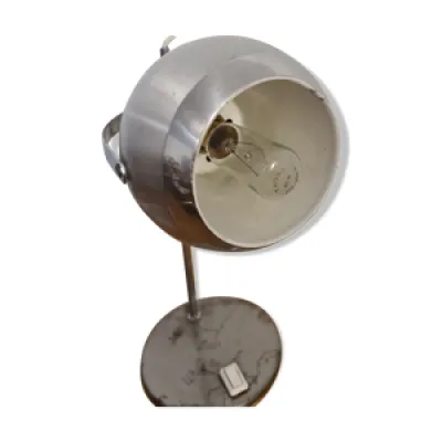 Lampe Eyeball vintage - aluminium chrome
