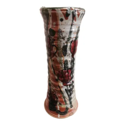 Vase en céramique motifs - fleurs