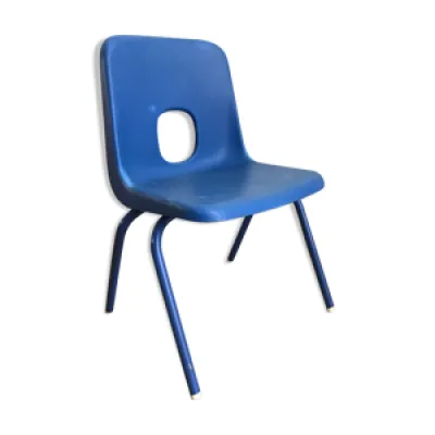 Chaise enfant vintage - bleue