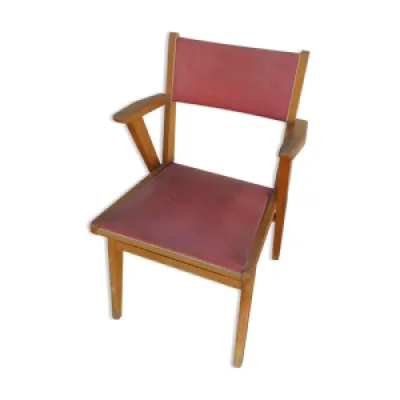 Chaise ou petit fauteuil - bois skai rouge