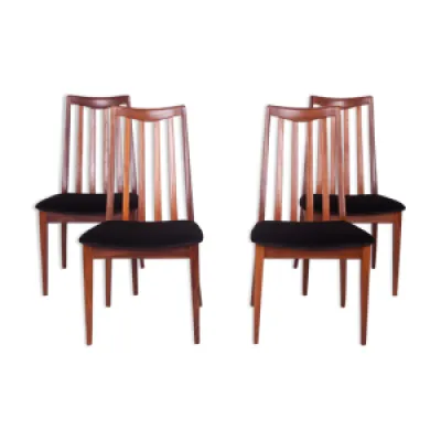 4 chaises en teck par - 1960