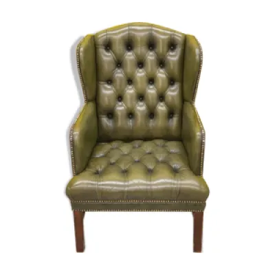 Fauteuil vintage chesterfield - wing
