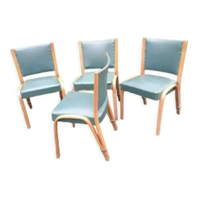 4 chaises bow wood steiner