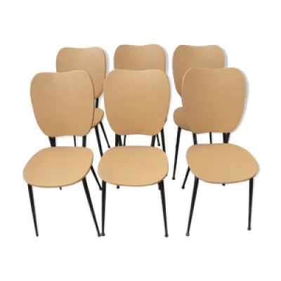 Série de 6 chaises vintage - 1960