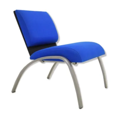 fauteuil tissu bleu 80