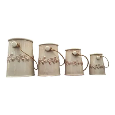4 pots bocaux décoratifs - amadeus