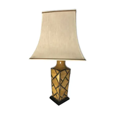 Lampe en céramique vintage - bambou