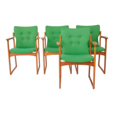 4 fauteuils Vamdrup vintage - teck
