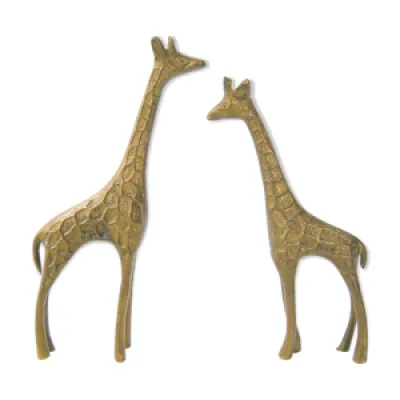 paire girafes vintage - 1970