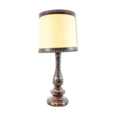 Vintage Japanese partitioned - table lamp