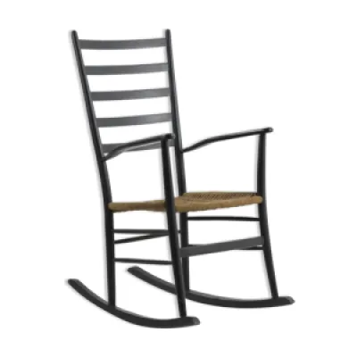 Rocking chair vintage - bois corde