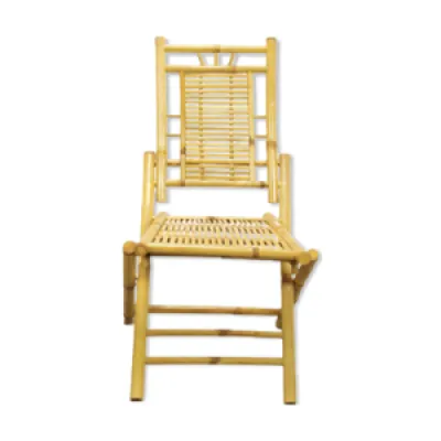 Vintage bamboo folding - chair