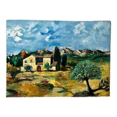 Tableau paysage provençale