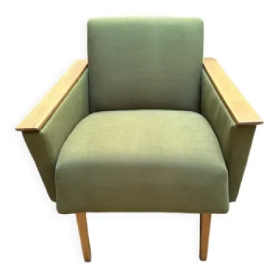 fauteuil vintage vert - olive