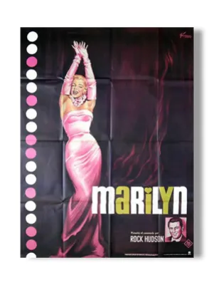 Affiche cinéma vintage marilyn