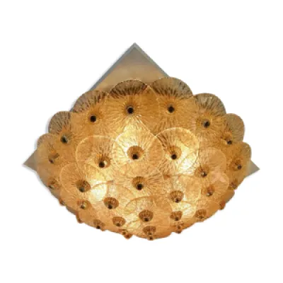 Plafonnier disques en - verre murano gold