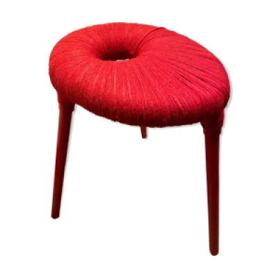 Tabouret vintage Ikea - rouge